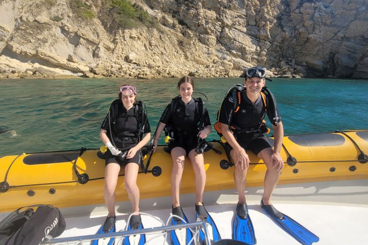 bautismo de buceo en Jávea