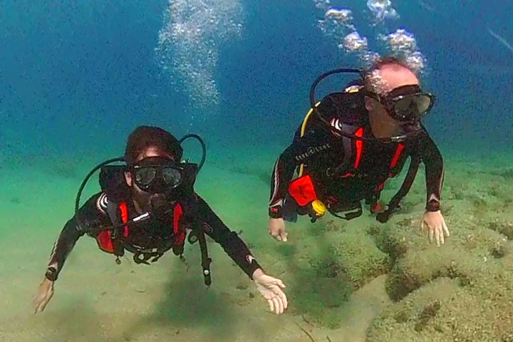 bautismo de buceo en Jávea